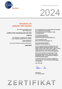 GS1 Zertifikat