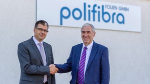 Fhrungswechsel bei der Polifibra Folien GmbH: Herr Andreas Spahn (li) bernimmt die Geschftsfhrung von Herrn Klaus Jorkowski